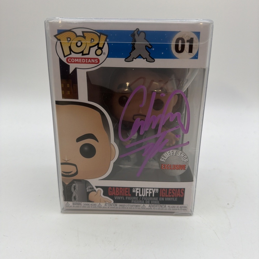 Funko Pop! Comedians Gabriel "Fluffy" Iglesias #1 Fluffy Shop Signed W Protector